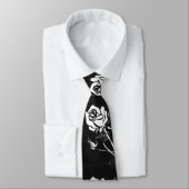 "Rose Alba" Blumengarten Neck Tie Krawatte (Gebunden)