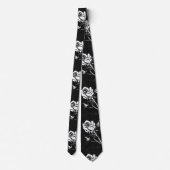 "Rose Alba" Blumengarten Neck Tie Krawatte (Rückseite)