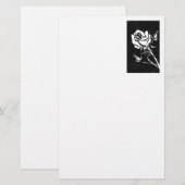 "Rose Alba" Blumengeschosse Briefpapier (Vorne/Hinten)