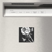 "Rose Alba" Magnet (In Situ (Geschirrspüler))