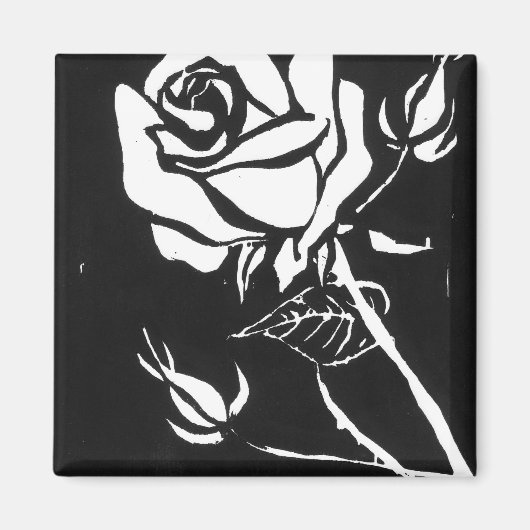 "Rose Alba" Magnet (Vorne)