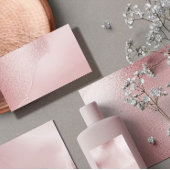 Rose Alcohol Ink Elegant Flat Menu Menükarte