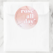 Rosé All Day Gefallen Stickers (Tasche)
