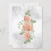 Rose am Abend vor der Probe Einladung (Rückseite)