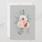 Rose am Abend vor der Probe Einladung (Rückseite)