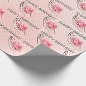 Rose am Geburtstag Geschenkpapier (Ecke)