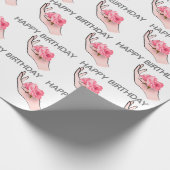 Rose am Geburtstag Geschenkpapier (Ecke)