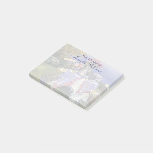 Rose am Meer Post-it Klebezettel (angewinkelt)