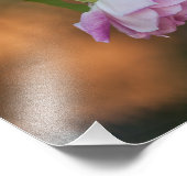 Rose am Morgen Fotodruck (Ecke)