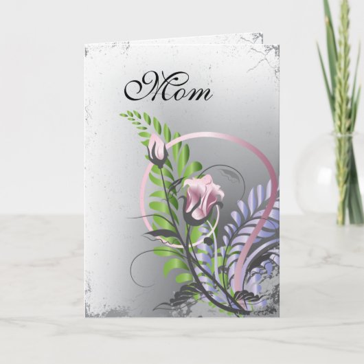 Rose am Muttertag Karte (Vorderseite)