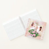 Rose am Muttertag Pearls Vintag Foto Rahmen Notizblock (Innenseite)