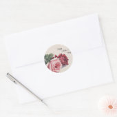 Rose am Muttertag Runder Aufkleber (Umschlag)