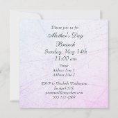 Rose am Muttertag und Einladung von Confetti (Rückseite)