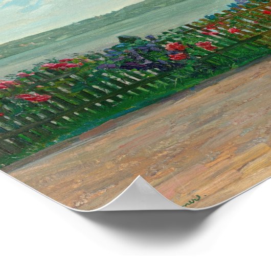 Rose am Starnberger See | Wilhelm Trübner Poster (Ecke)