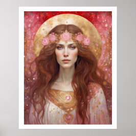 Rose am Valentinstag Kunst, Dichtung und Musik Poster