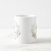 Rose an Pasteten haben Blumenmonogramm Kaffeetasse (Mittel)