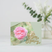 Rose an Wand Postkarte (Stehend Vorderseite)