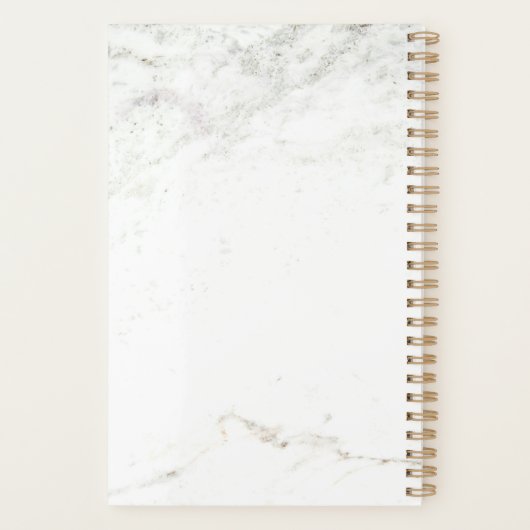 Rose Ananas auf weißem Marmor | Seid süß Planer (Rückseite)