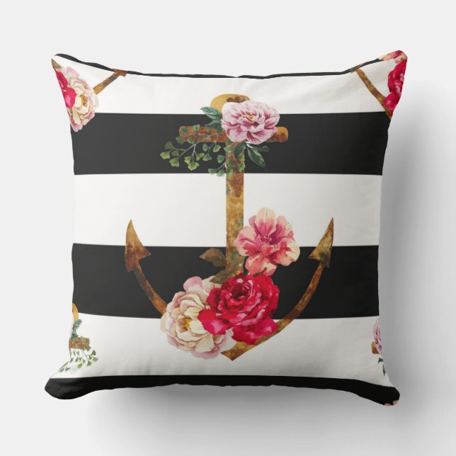 Rose Anchor Decorative Kissen (Vorderseite)