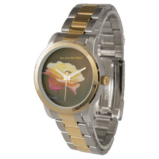 Rose and Bee Tote Armbanduhr