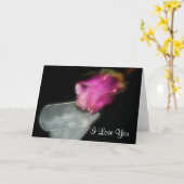 Rose and dog tags karte (Gelbe Blume)