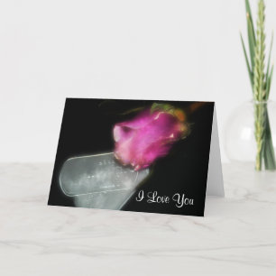 Rose and dog tags karte
