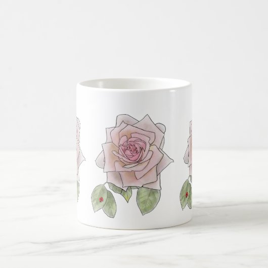 Rose and Ladybird Kaffeetasse (Mittel)