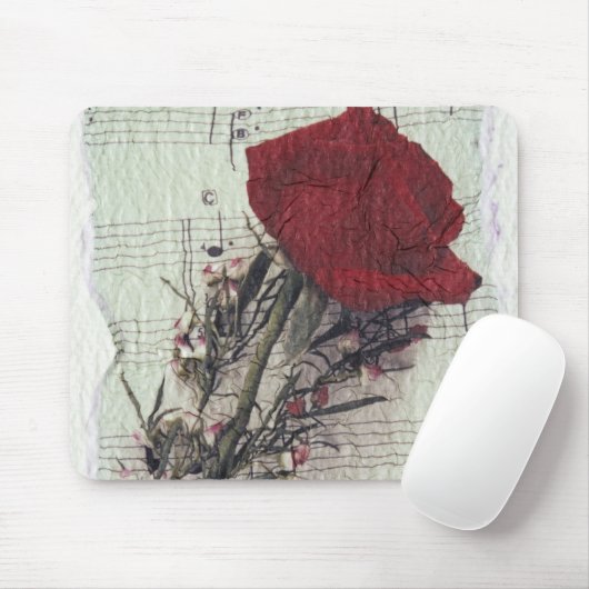 <Rose and Music> durch Kim Koza 2 Mousepad (Mit Mouse)