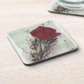 <Rose and Music> durch Kim Koza 2 Untersetzer (Linke Seite)