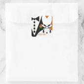 Rose Ändert die Farbe, um sich mit Ihrer Veranstal Quadratischer Aufkleber (Tasche)