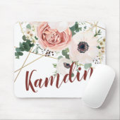 Rose Anemo personalisiert Mouse Pad Geometric Gard Mousepad (Mit Mouse)