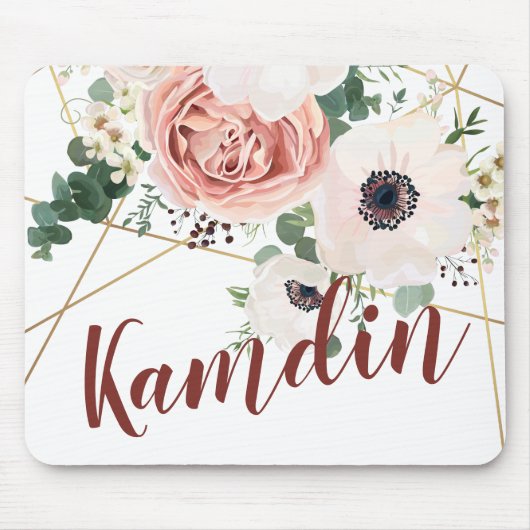 Rose Anemo personalisiert Mouse Pad Geometric Gard Mousepad (Vorne)