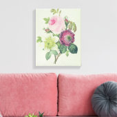 Rose, Anemon und Clematid Leinwanddruck (Insitu (Wohnzimmer))