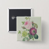 Rose, Anemone und Clematide Button (Vorne & Hinten)