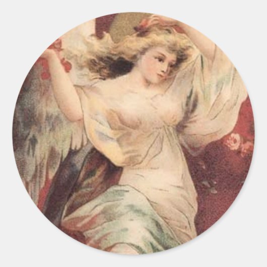 Rose Angel - Aufkleber (Vorderseite)