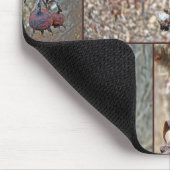 Rose Angesagt Collage Mousepad (Ecke)