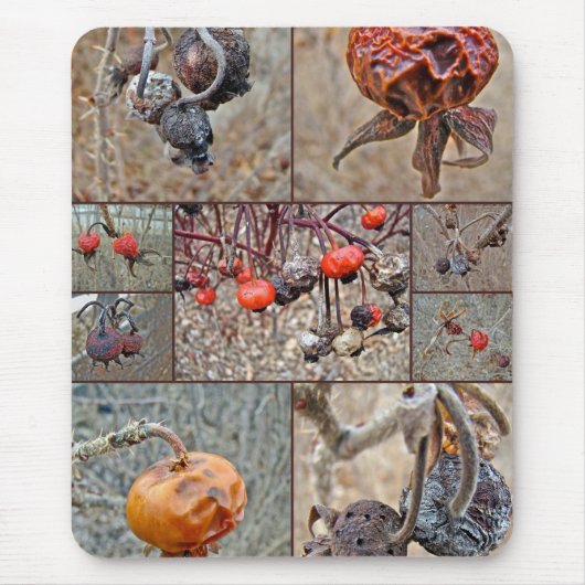 Rose Angesagt Collage Mousepad (Vorne)