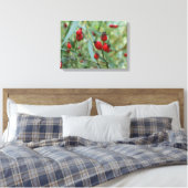 Rose angesagt Herbst Phto Stretched Canvas Print Leinwanddruck (Insitu (Schlafzimmer))