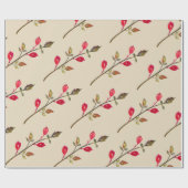 Rose angesagt, Kräuter Zeichnend Wrapping Paper Geschenkpapier (Flach)
