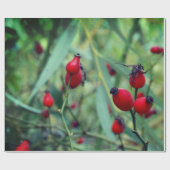 Rose angesagtes Herbstfotografie-Wrapping-Papier Geschenkpapier (Flach)