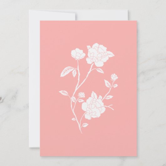 Rose Ankündigung Datum freihalten (Rückseite)