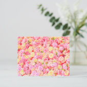 Rose Ankündigungspostkarte (Stehend Vorderseite)