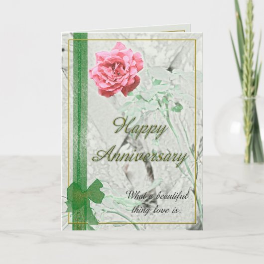 Rose Anniversary Card Karte (Vorderseite)