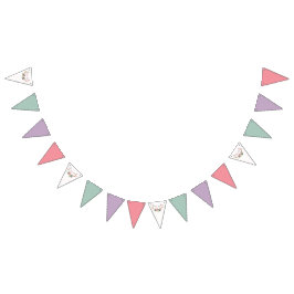 Rose Antlers & Party Garland Geburtstagsdekor Wimpelkette