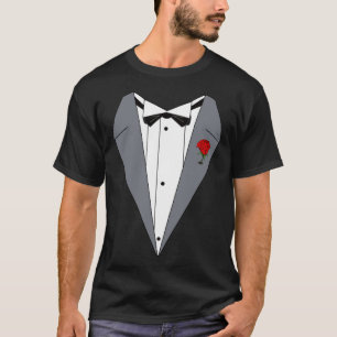 Rose Anzug Don s Tuxedo T-Shirt