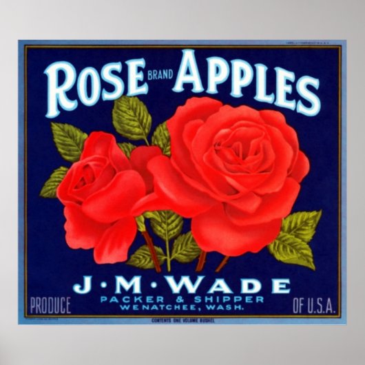 Rose Apples Wenatchee Washington Poster (Vorne)