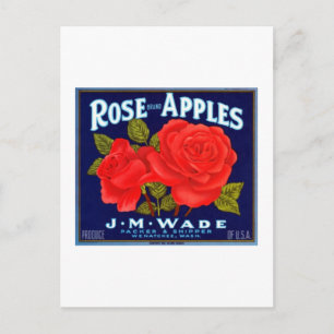 Rose Apples Wenatchee Washington Postkarte