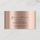 Rose "Appointment Card Makeup Artist Blush" Lashes Terminkarte (Rückseite)