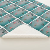 Rose Aqua Flexce Decke Sherpadecke (3/4)