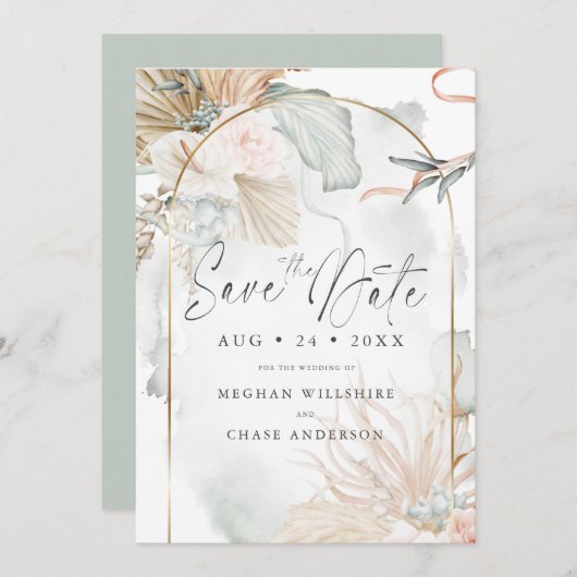 Rose Aquarell (Vorne/Hinten)